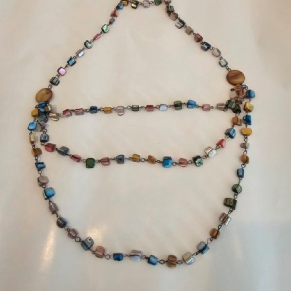 Vintage Stone 3 Tiered Necklace